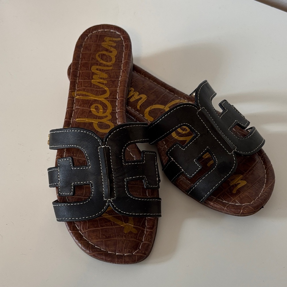 Sam Edelman Black Bay Slide Sandals